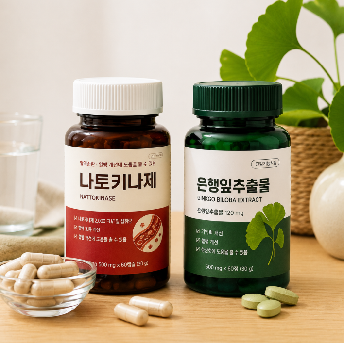 요즘뜨는 혈행개선제 혈행개선복합식품 나토키나제 핵심이야