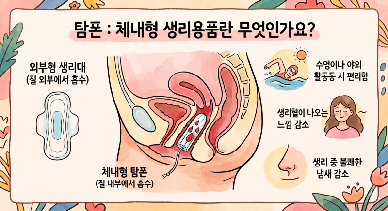 안전하고 편안한 그날을 위해, 탐폰 사용법과 주의 사항!