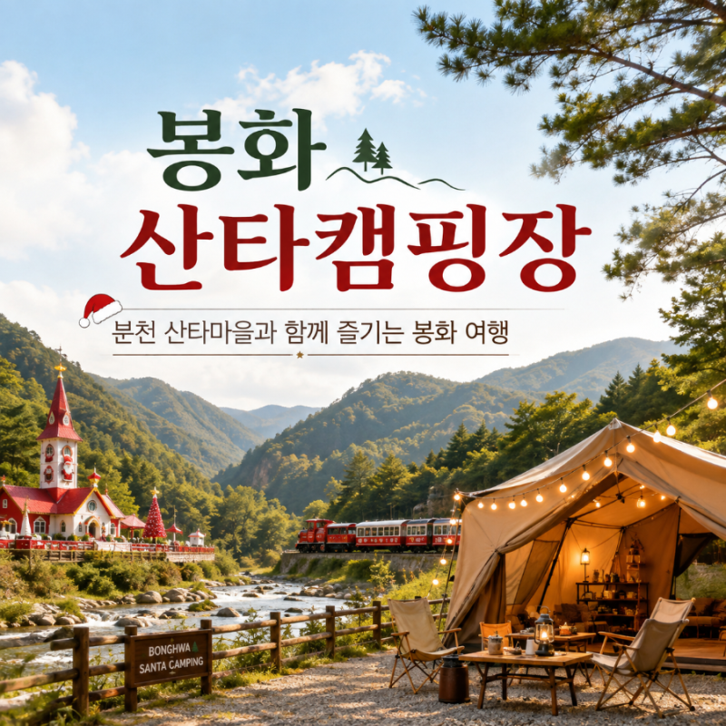 경북 봉화 산타캠핑장 분천 산타마을과 협곡열차를 잇는 산골 캠핑 여행