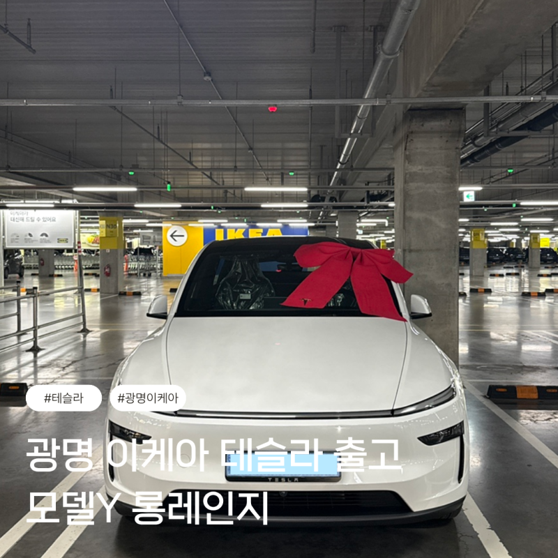 광명 이케아 테슬라 모델Y 롱레인지 출고 후기
