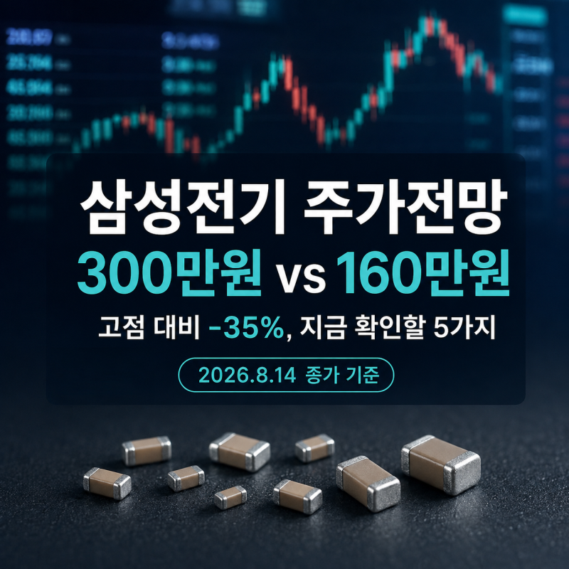 삼성전기 주가전망 | 목표주가 300만원 vs 160만원, 지금 확인할 5가지