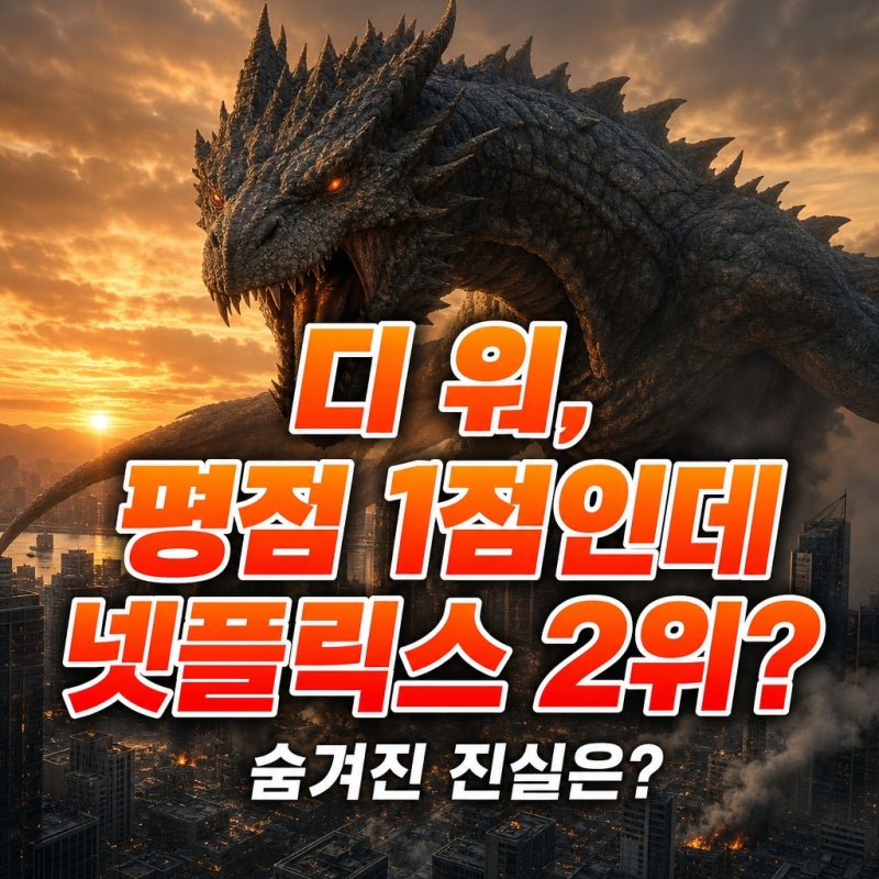"이 정도면 거의 신드롬?"...디 워, 평점 1점인데 넷플릭스 2위, 숨겨진 진실