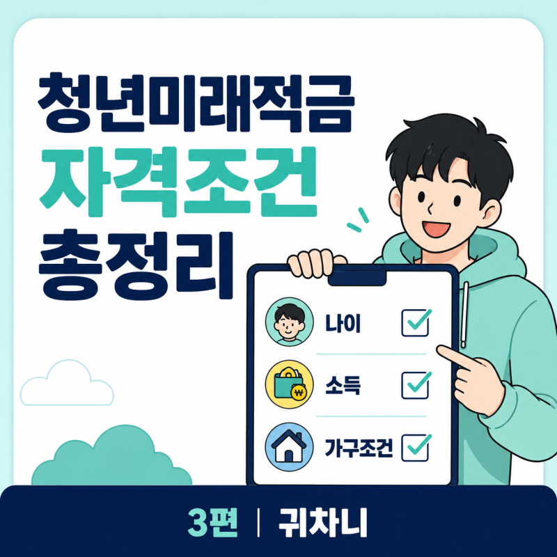 청년미래적금 자격조건 총정리｜나이·소득·가구소득 쉽게 확인하기