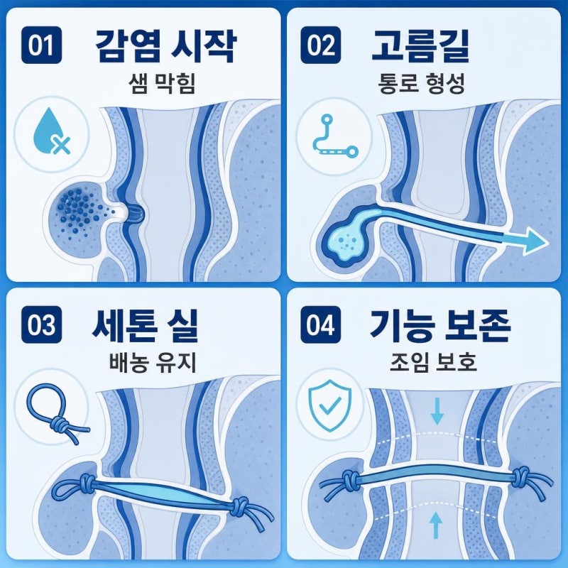치루수술 방법 세톤법이란 무엇일까
