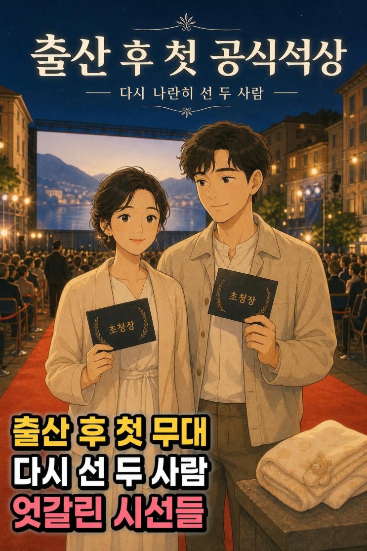 <b>김민희</b> <b>출산 후</b> 첫 공식석상, <b>홍상수</b>와 로카르노에 함께 선 이유