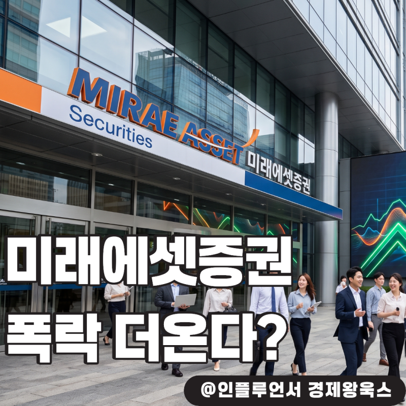 "사상 최대 실적인데 주가 더 빠진다?" 미래에셋증권 주주들의 비명