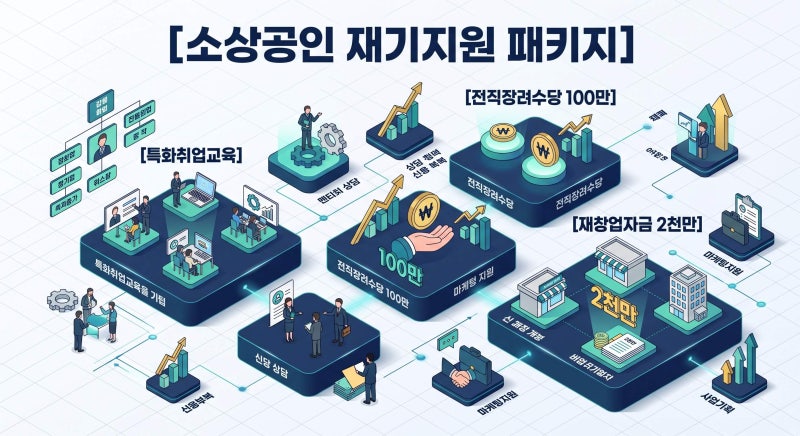 소상공인 재기 지원 사업 교육 신청 방법과 전직장려수당 100만원 챙기는 팁