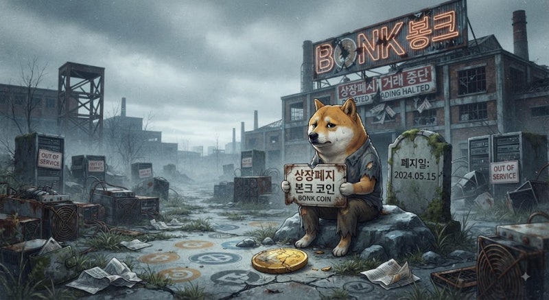 봉크 코인 상장폐지 되는데 상승하는 이유