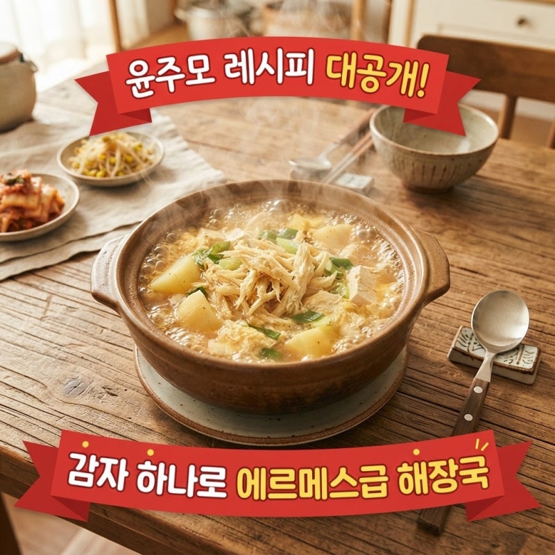 자꾸 생각나는 깊은 맛"...윤주모 황태해장국 감자 황태국 레시피 활용법
