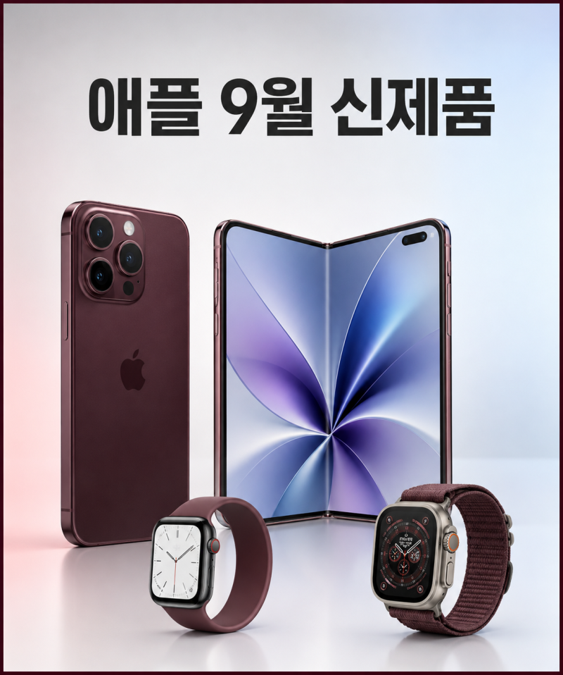 애플 9월 신제품 총정리, 아이폰 18 프로·폴더블 아이폰·애플워치 공개 전망