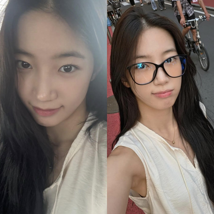 LE SSERAFIM Kazuha's Glasses Transform Her Style in Recent Social Media Photos