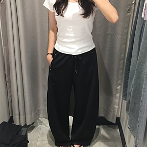 미쏘 와이드 트레이닝팬츠 | 커브드 밴딩 팬츠 입어본 후기