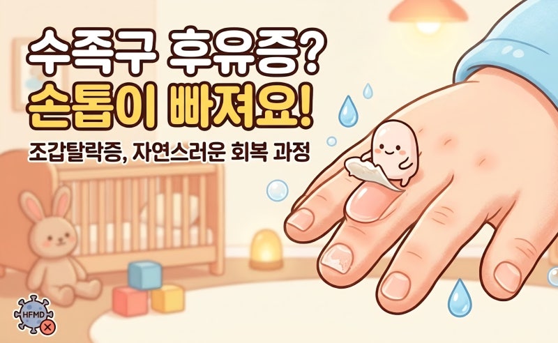 수족구 손톱 벗겨짐 새로운 손톱이 밀어내는 아주 자연스러운 회복 과정