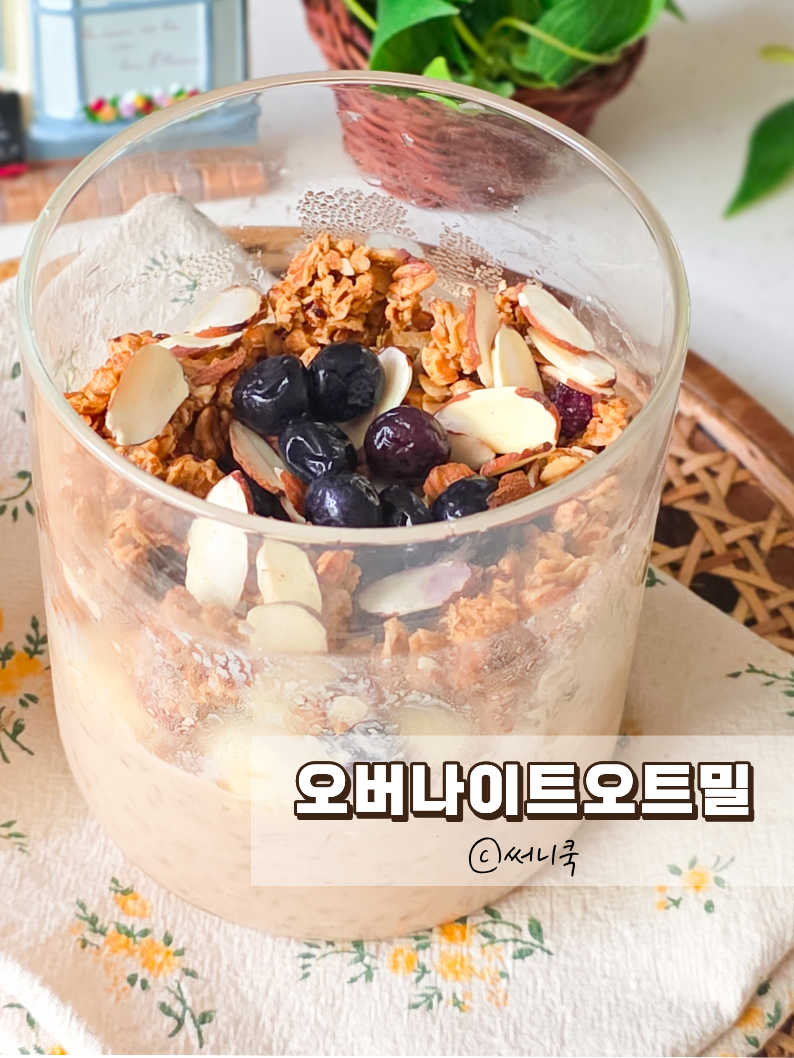 오버나이트오트밀 초간단 오나오레시피 오트밀 맛있게 먹는법