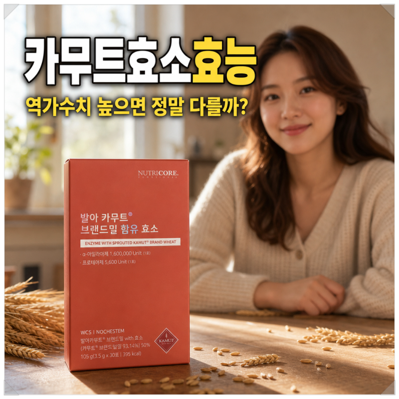 카무트효소효능 역가수치 높으면 정말 다를까?