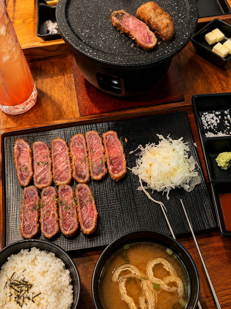 창원 정우상가 맛집 미슐당, 겉바속촉 규카츠 정식 솔직 후기