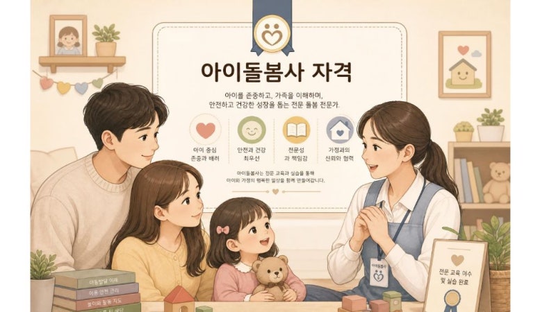 아이돌봄사 국가자격증ㅣ신청방법부터 자격증 발급 꿀팁