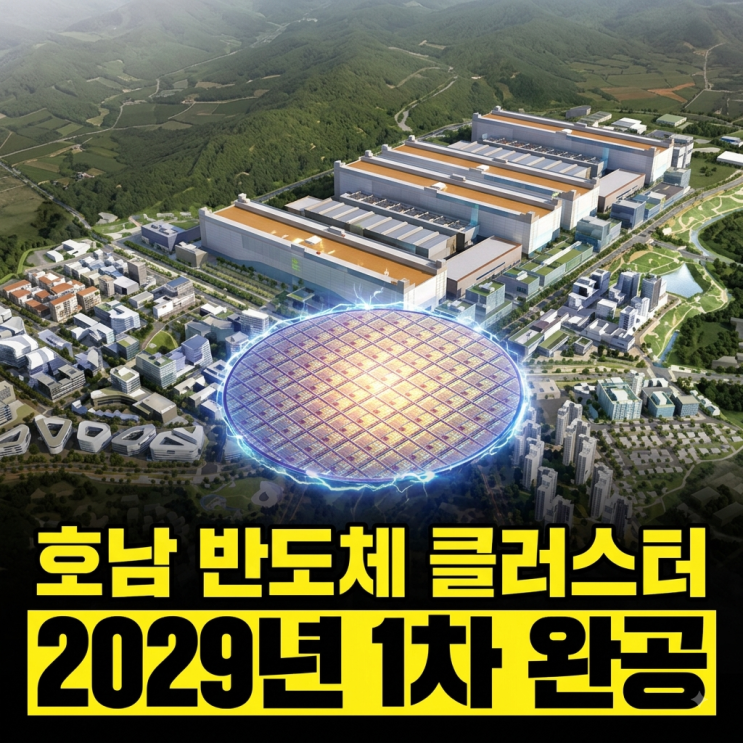 <b>호남 반도체</b> 클러스터 2029년 1차 완공 목표