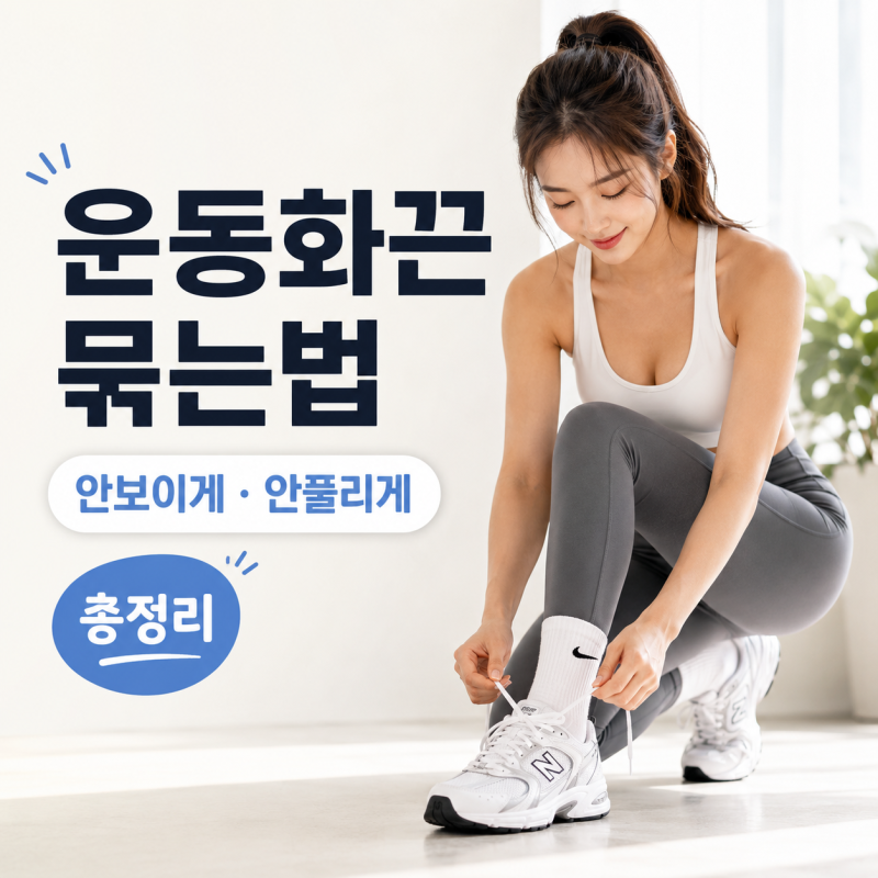 운동화끈 예쁘게 묶는법 총정리! 신발끈 안보이게 안풀리게 묶는법