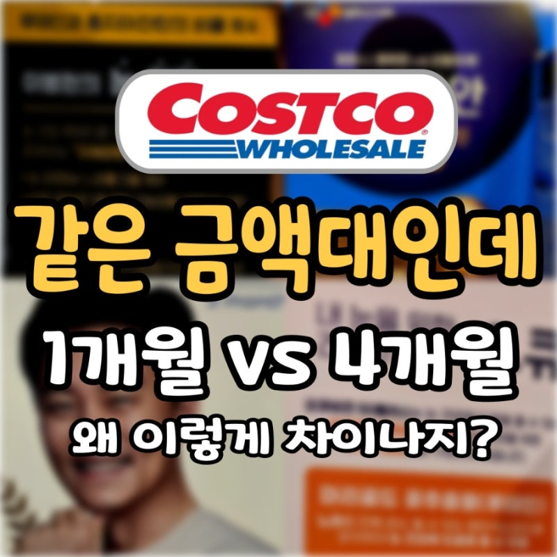 코스트코 눈영양제 4종 동시세일! 가격은 비슷한데 복용기간은 최대 4배 차이?