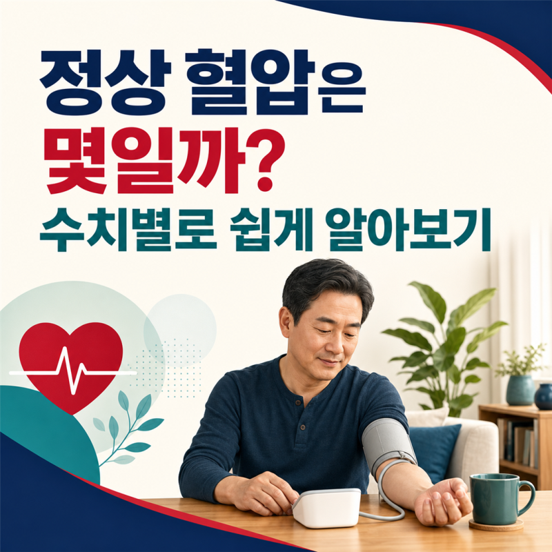 혈압 정상수치, 50·60·70대 기준이 다릅니다