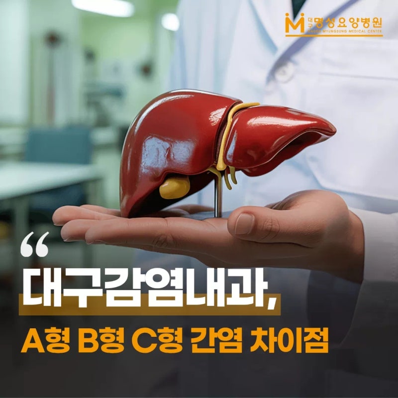 대구감염내과 A형 B형 C형 간염 차이점과 관리법 4가지