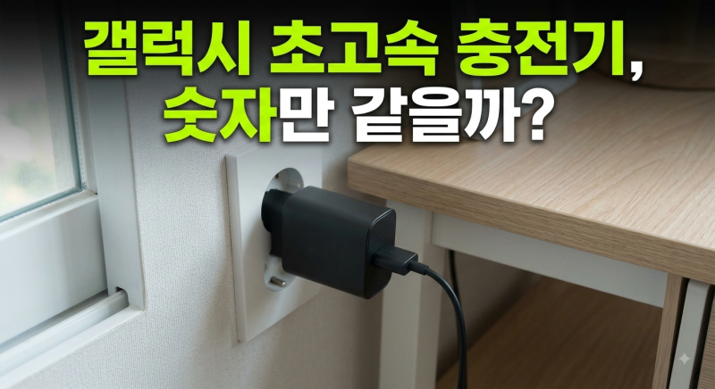 삼성 정품 초고속 충전기 25W 사용해보니, 일반 충전기와 달랐던 점