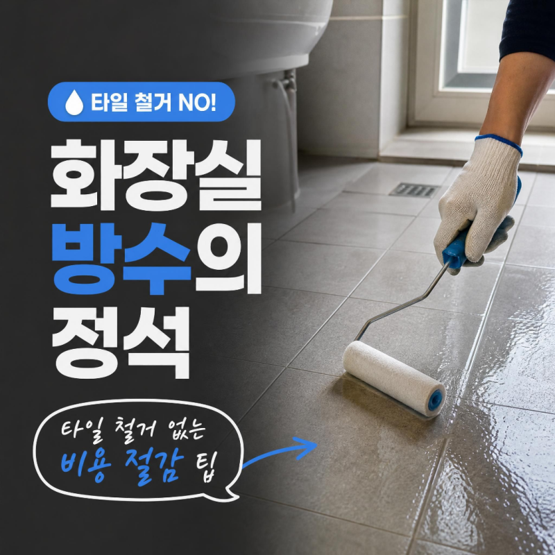화장실(욕실) 방수 공사 비용과 타일 철거 없이 해결하는 방수 시공 팁