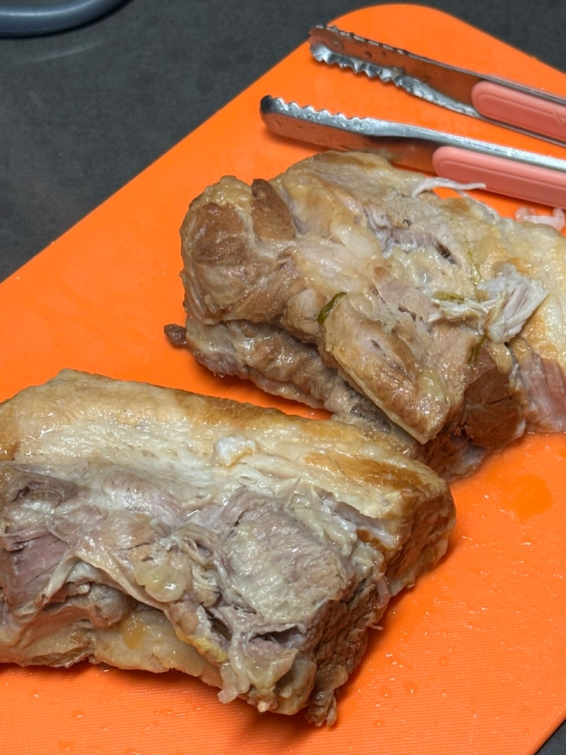 돌아기 무염 무수분 수육 전기밥솥으로 간편하게 만들기