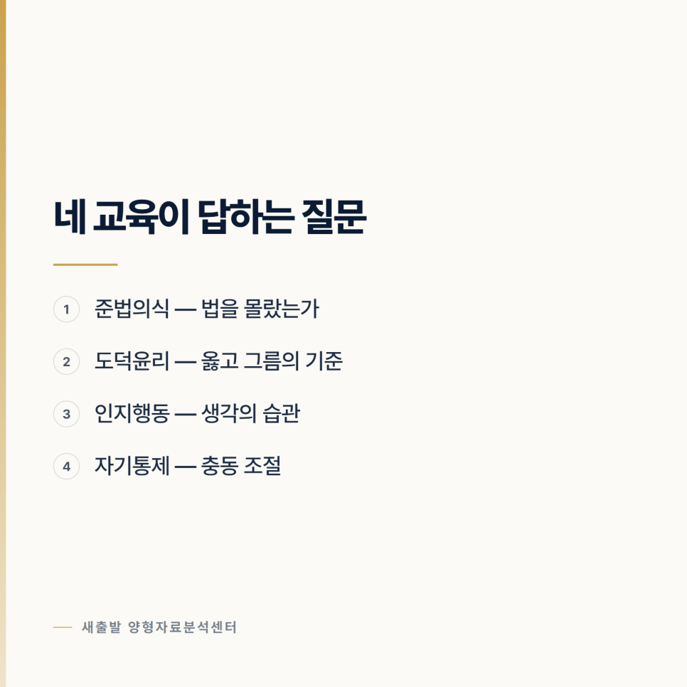 [양형자료] 교육 수료증이 네 가지로 나뉘는 이유 관련 사진