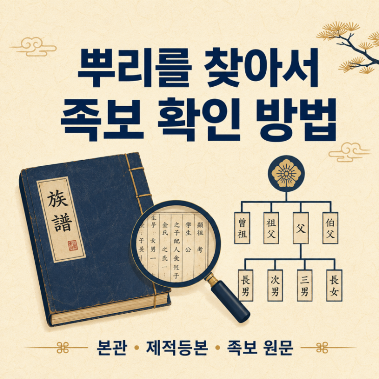 <b>뿌리를 찾아서</b> 족보 확인 방법과 사이트 이용 주의점 정리
