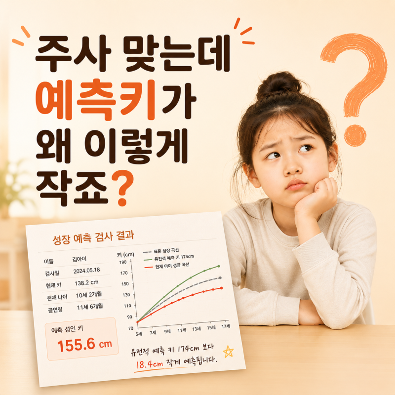 성조숙증인데 예측키가 너무 작게 나왔다면 — 주사만으론 부족한 3가지 이유 | 광주 성장한....