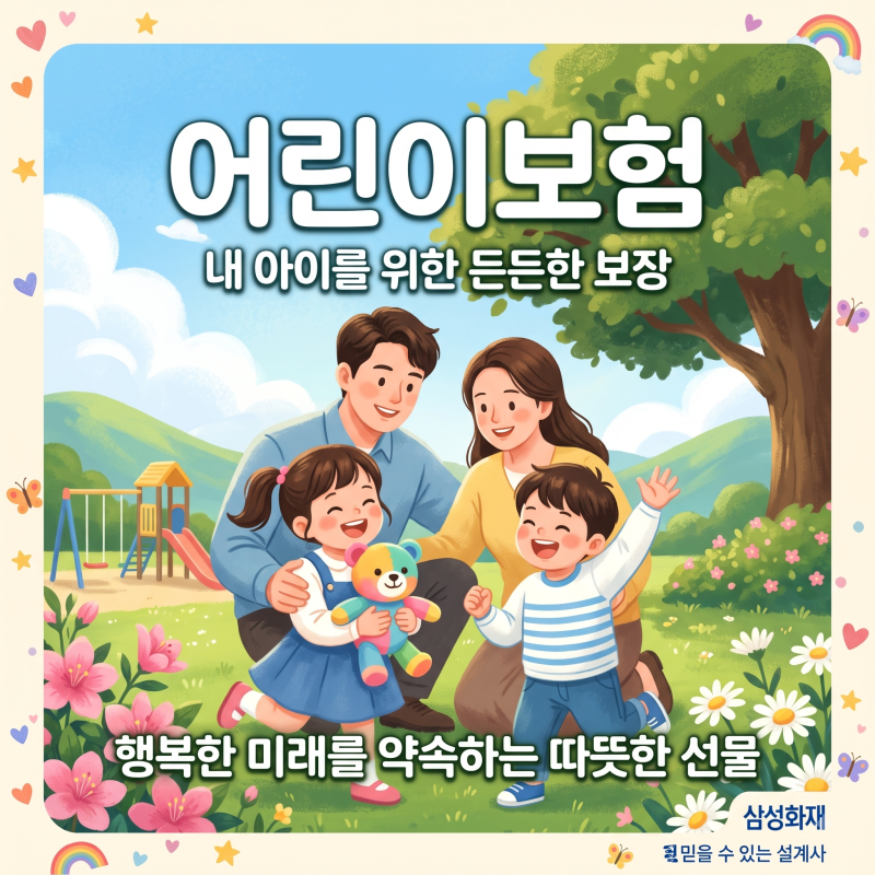 [삼성화재 자녀보험] 수족구·폐렴으로 입원하는 우리 아이, 입원일당 7만원이면?