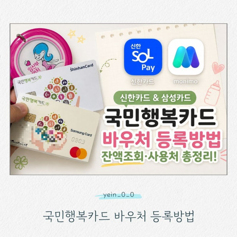 국민행복카드 바우처 등록방법｜사용처·잔액조회까지 쉽게 정리