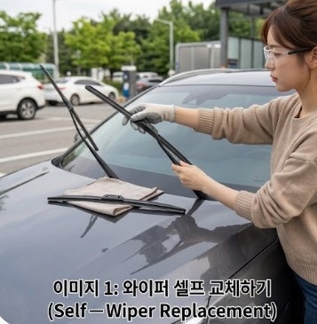 드르륵 소리 나고 덜 닦인다면? 자동차 와이퍼 셀프 교체