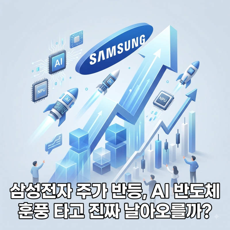 삼성전자 주가 반등, AI 반도체 훈풍 타고 진짜 날아오를까?