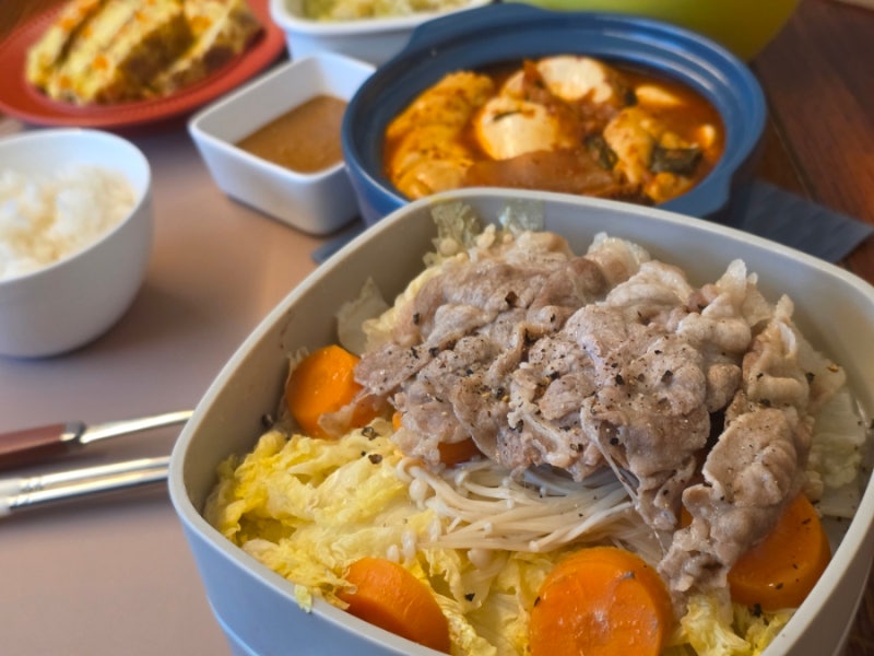 [레시피] 셋이 먹다 셋다 기절 다이어트식단 전자렌지 5분컷 "야채찜" with 꼬쑵달달 "땅콩 소....