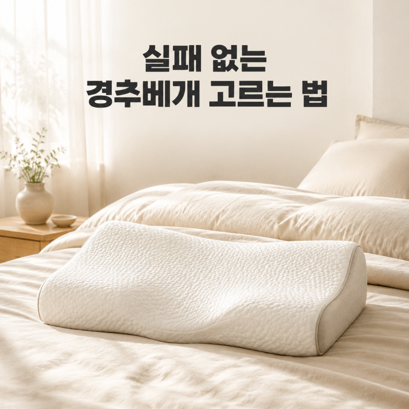 경추베개 추천 C커브 높낮이 실패 없는 고르는 법