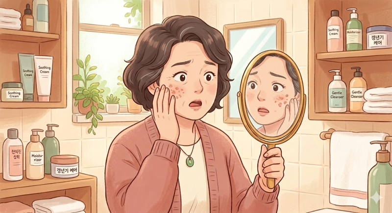 갱년기 피부 트러블, 알러지가 아니었다니?밤잠 설치게 한 가려움과 화끈거림 극복기 (ft. 알....