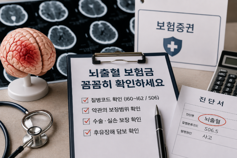 [보험]사고 후 뇌출혈 진단, 보험금 확인할 때 놓치기 쉬운 것들