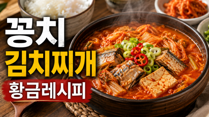 꽁치 김치찌개 황금레시피
