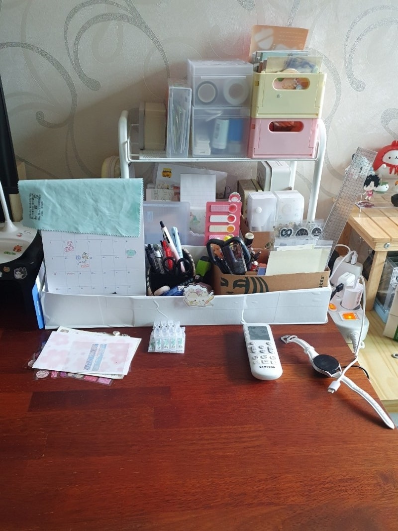 다이소 수납 꿀템 추천 (2단 철제 선반)