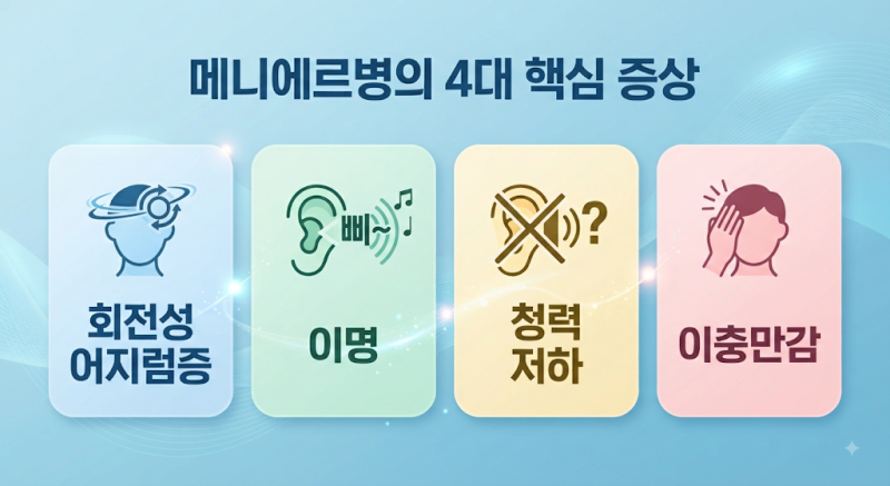 이명과 어지럼증·청력저하가 함께 오면 메니에르병일까