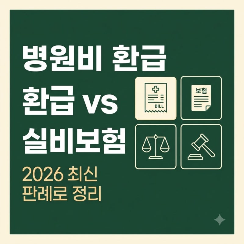 병원비 환급받으면 실비보험에서 빠진다? 2026 최신 판례로 정리 | 본인부담상한제 실손 중복
