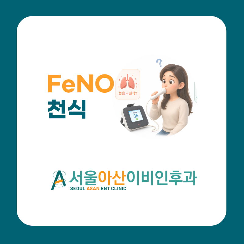 FeNO 정상인데도 천식일 수 있나요? FeNO 수치 해석과 천식 진단 [광진구 이비인후과]