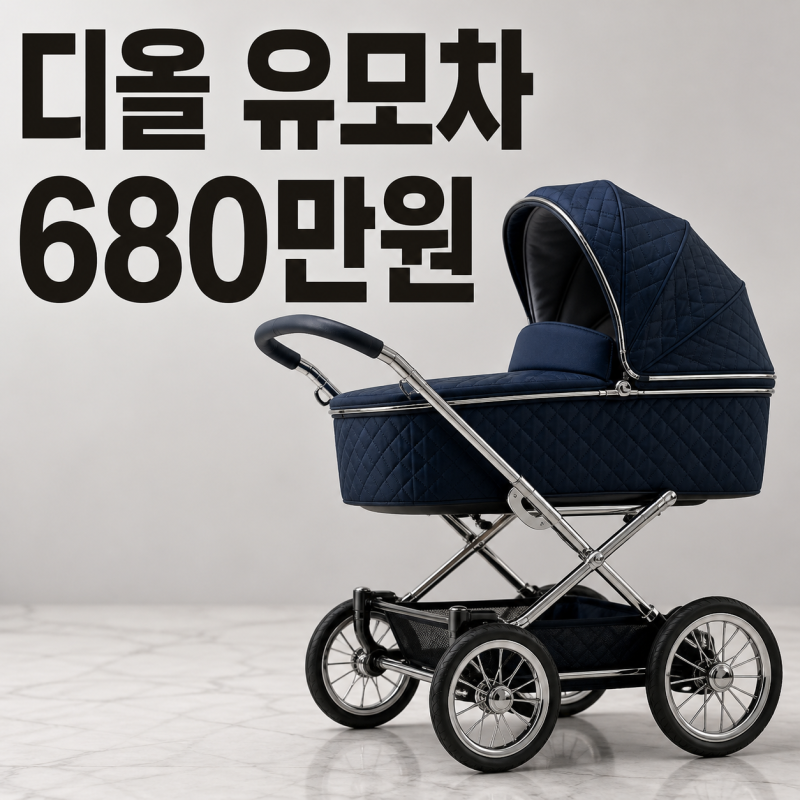 디올 유모차 가격 680만원, 이 숫자가 나온 곳을 확인했어요