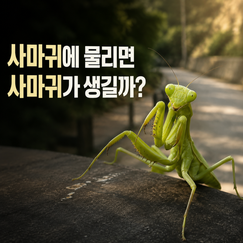 사마귀에 물리면 사마귀가 생길까? 길에서 다시 만난 어린 시절의 공포