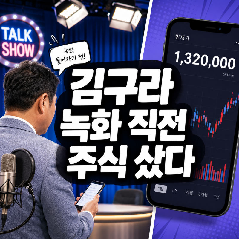 김구라, 삼성전자는 4만5000원에 샀다더니…이번엔 하이닉스 ‘132만원’에서 한 행동