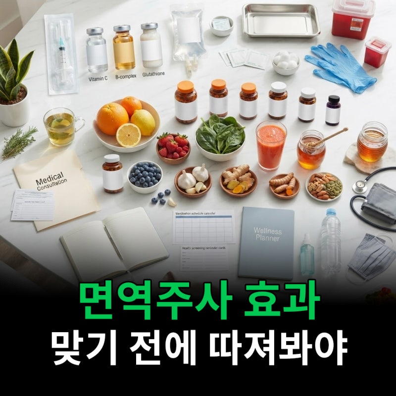 면역주사 효과 마늘 백옥 태반주사 맞기 전에 따져봐야 할 것들