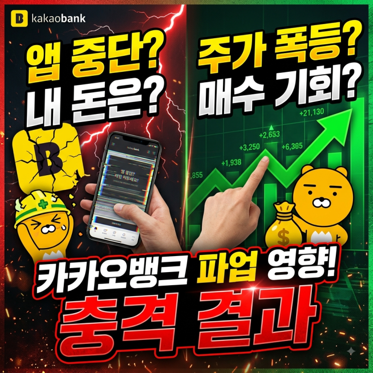 <b>카카오뱅크</b> 2차 <b>파업</b> 앱 중단 위기? 주가 영향과 대응법